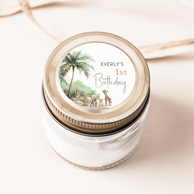 Calcomanía para fiesta de cumpleaños de animales d (Subido por el creador)