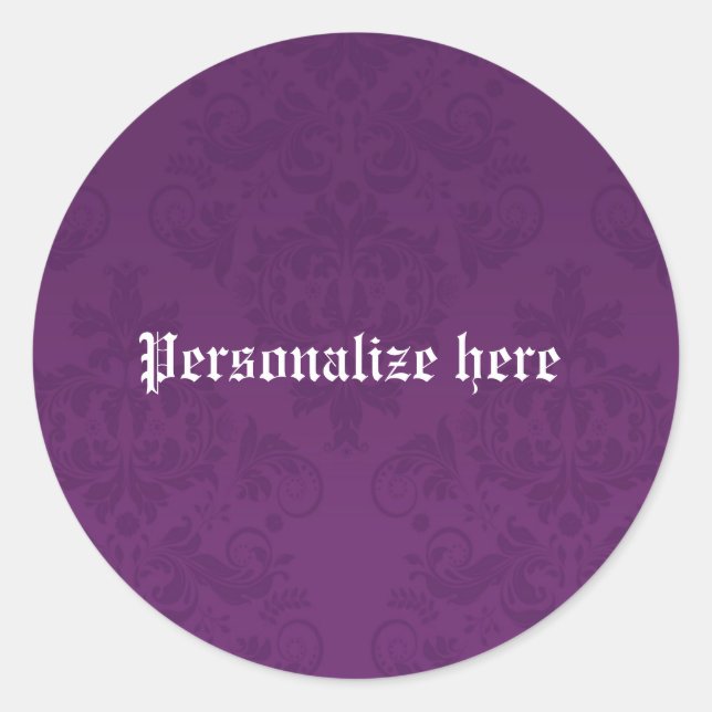 Calcomanía para fiesta personalizada elegante dama (Anverso)