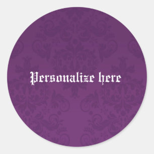 Calcomanía para fiesta personalizada elegante dama