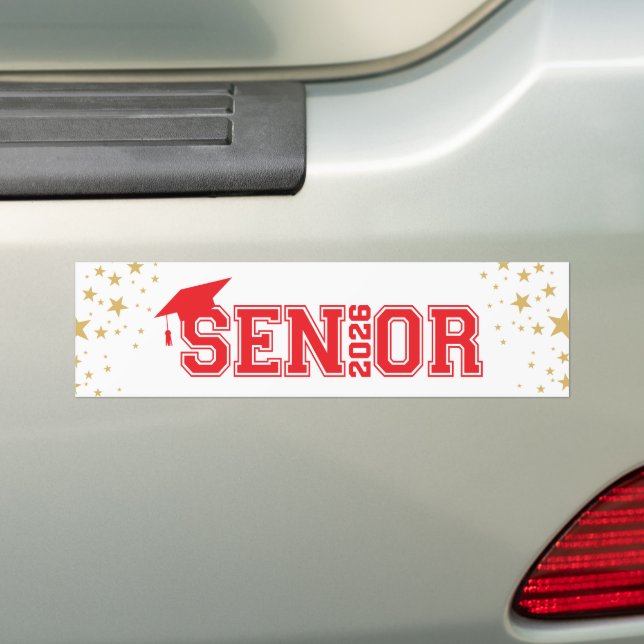 Calcomanía para graduado de último año (en coche)
