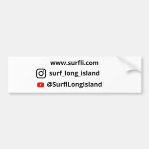 Calcomanía para parachoques de Surf Long Island