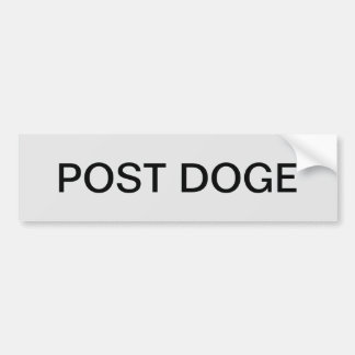 Calcomanía para parachoques DOGE (plata/negro)