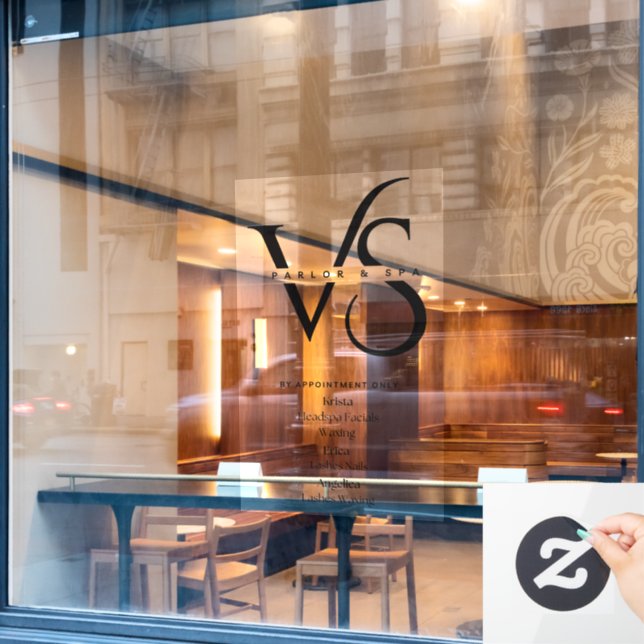 Calcomanía para puerta de negocios (Ventana de cafetería)