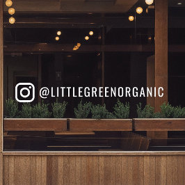 Calcomanía para ventana de Instagram | Calcomanía 