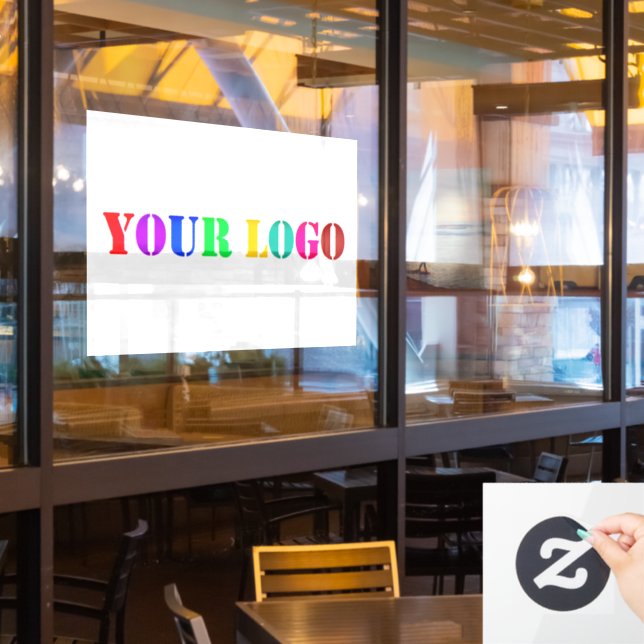 Calcomanía para ventana de negocio promocional de  (ventana del restaurante)