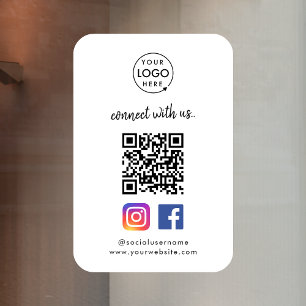 Calcomanía para ventana de redes sociales Instag