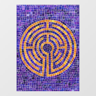 CALCOMANÍA PARA VENTANA LABERINTO MOSAICO 8x11