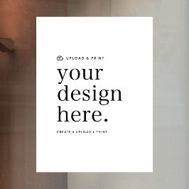 Calcomanía para Ventana Sube tu Diseño Señal de 18