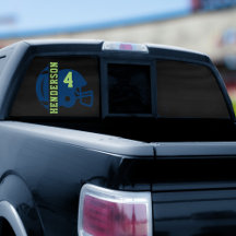 Calcomanía para ventana trasera para el día del ju