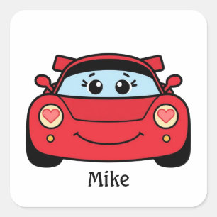 Calcomanía personalizada de coche de carreras para