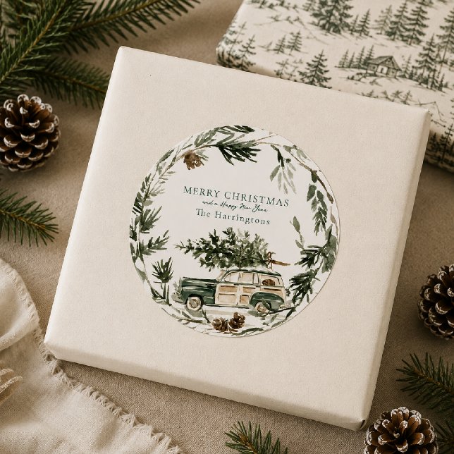 Calcomanía personalizada de corona de Navidad (Subido por el creador)
