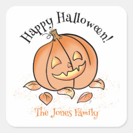 Calcomanía personalizada de Halloween, adorable Ja