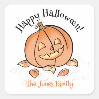 Calcomanía personalizada de Halloween, adorable Ja