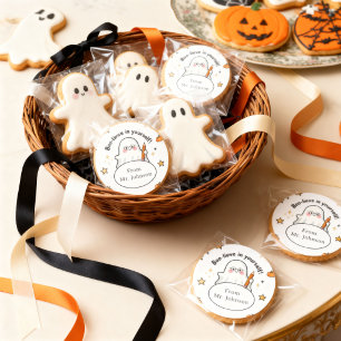 Calcomanía personalizada de Halloween Cree en ti m