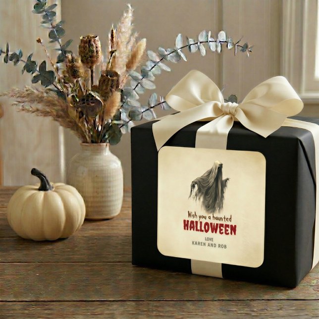 Calcomanía personalizada de Halloween de fantasma  (Subido por el creador)