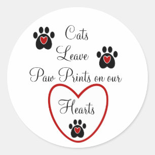 Calcomanía personalizada de huellas de patas de ga