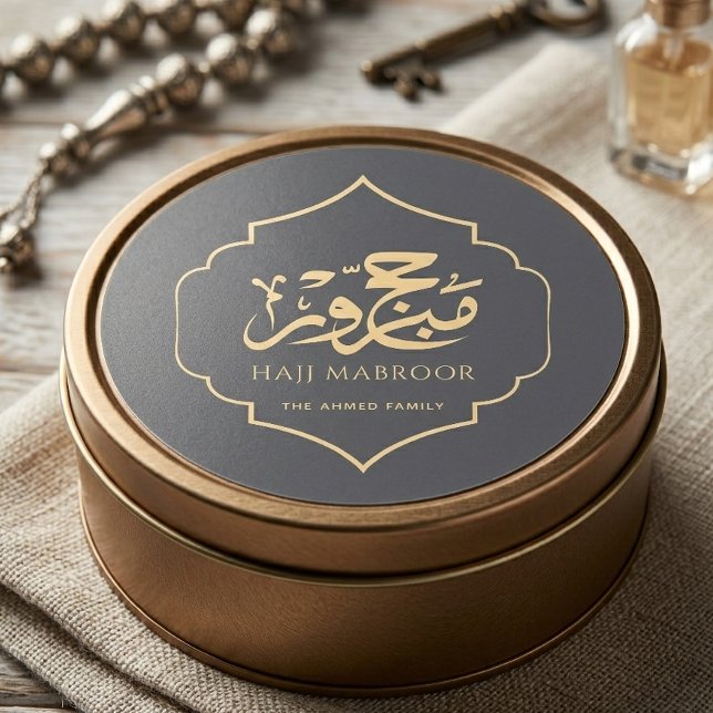 Calcomanía Personalizada Hajj Mabroor Favor Islámi (Subido por el creador)