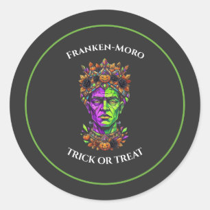 Calcomanía personalizada Neon Halloween Frankenste