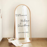 Calcomanía personalizada para espejo de boda, duch<br><div class="desc">Haz tu día de boda aún más especial con nuestras calcomanías personalizadas para espejo. 💍✨ Estas elegantes calcomanías son perfectas para dar la bienvenida a los invitados, añadir un toque sofisticado a tu ceremonia o recepción y crear un recuerdo memorable.</div>