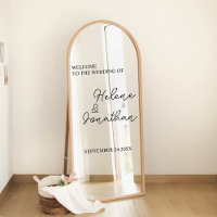 Calcomanía personalizada para espejo de boda, duch