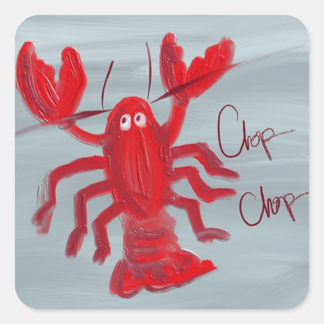 Calcomanía Pintada con Aceite de Langosta Chop Cho (Anverso)