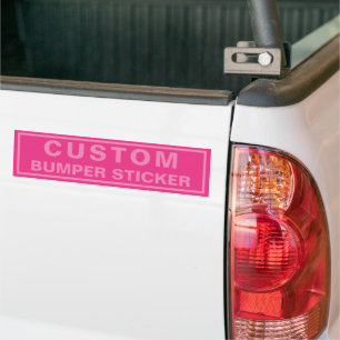 Calcomanía Promocional Moderna Rosa Fuerte Persona