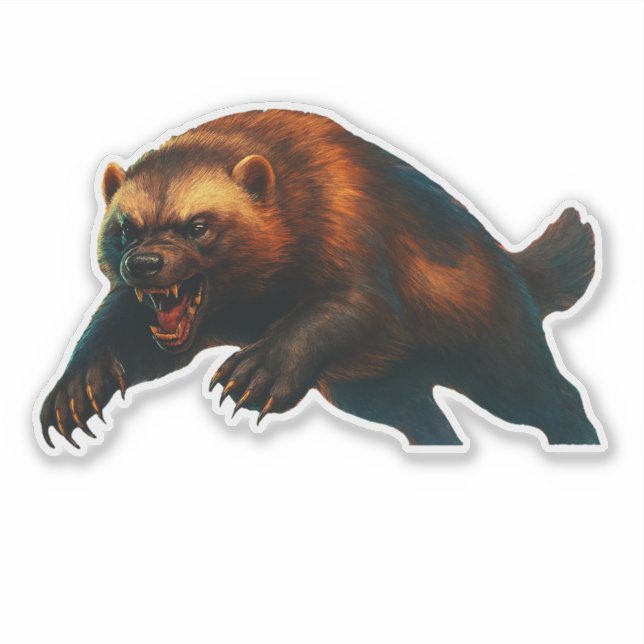 Calcomanía recortada de Wolverine (Anverso)