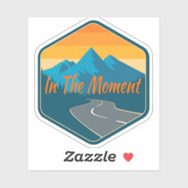 Calcomanía recortada In The Moment 3x3