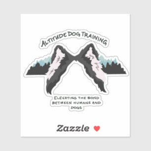 Calcomanía recortada para entrenamiento de perros 