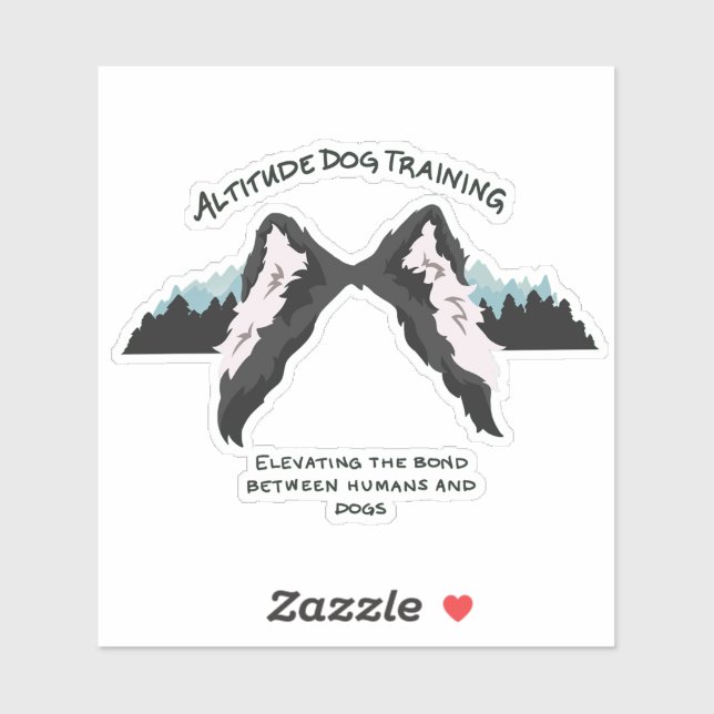 Calcomanía recortada para entrenamiento de perros  (Hoja)
