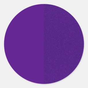 Calcomanía redonda personalizada - Morado sólido y