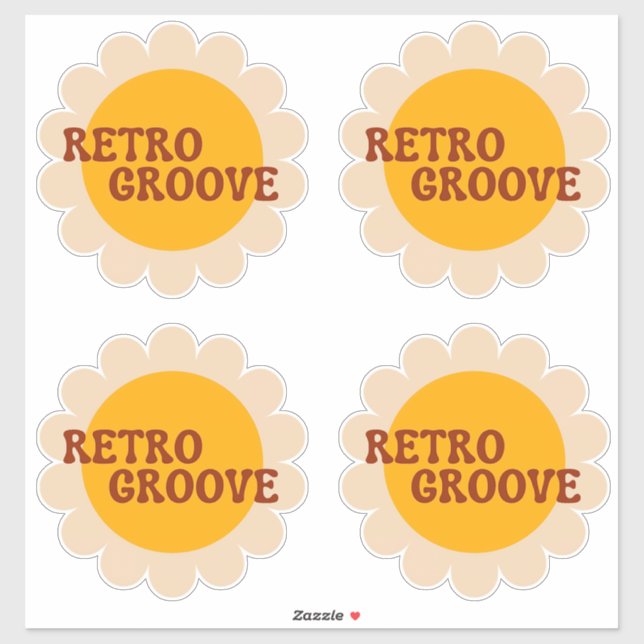 Calcomanía Retro Groove (Hoja)