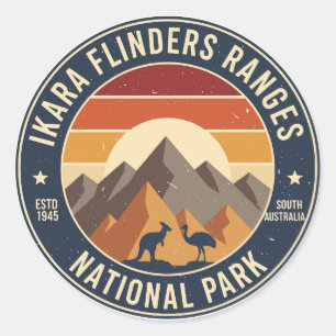 Calcomanía Retro Ikara Parque Nacional Flinders Ra