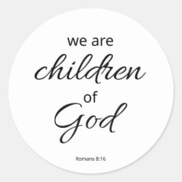 Calcomanía Romanos 8:16 | Hijos de Dios