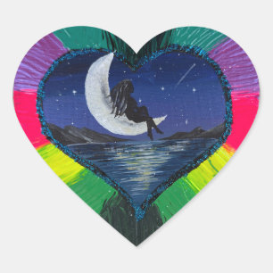 Calcomanía - Sueños a la luz de la luna - Obra de