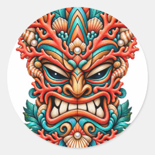 Calcomanía Tiki Fuego de Coral