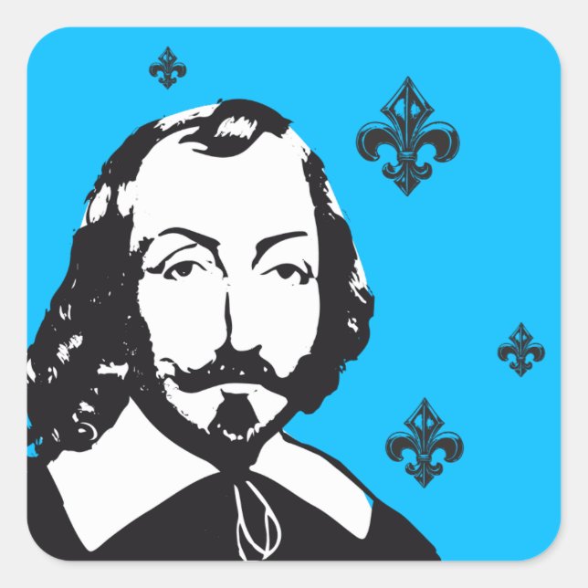 Calcomanía x20 Champlain flor de lis (Anverso)
