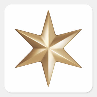 Calcomanías cuadradas de estrella