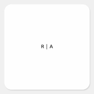 Calcomanías cuadradas personalizadas, formato: hoj