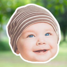 Calcomanías de cara personalizadas con foto de car