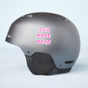Calcomanías de casco con texto de nombre personali