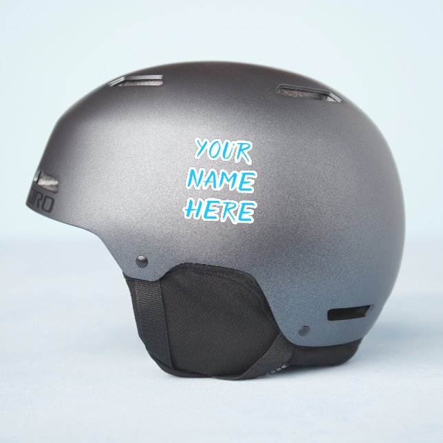 Calcomanías de casco de texto de nombre personaliz (Lado del casco)
