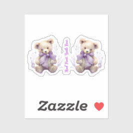 Calcomanías de oso gentil corazón amable - Diseño