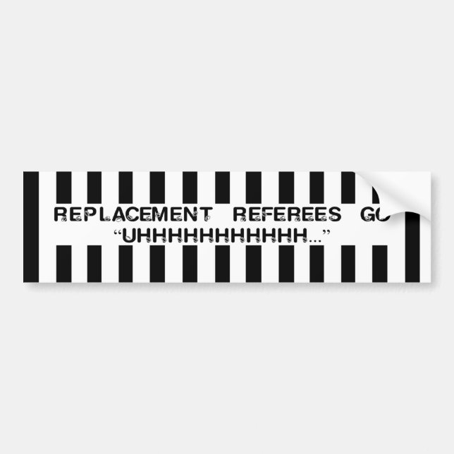 Calcomanías de qué dicen los árbitros de reemplazo (Frente)