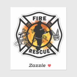 Calcomanías de rescate de bomberos