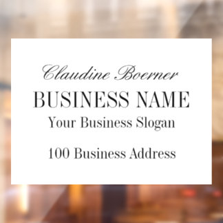 Calcomanías de ventana de paisaje para negocio y h