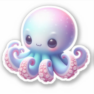 Calcomanías de vinilo cortadas a medida de pulpo l