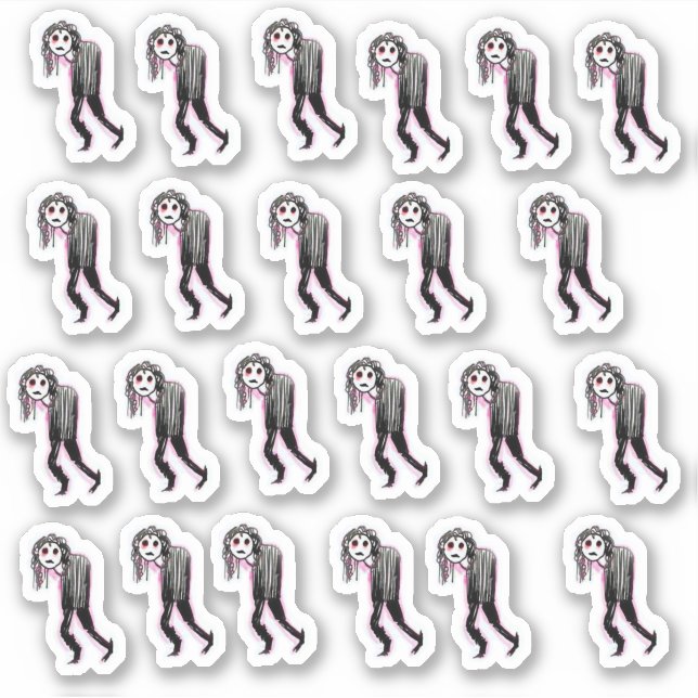 Calcomanías de vinilo cortadas personalizadas de M (Anverso)