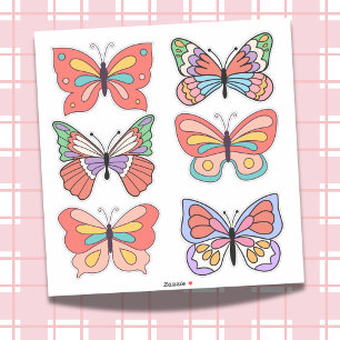 Calcomanías de vinilo de mariposa con vibraciones 
