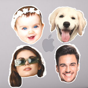 Calcomanías de vinilo impermeables con 4 fotos per